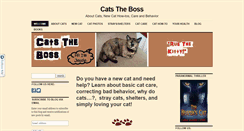 Desktop Screenshot of catstheboss.com