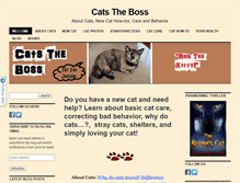 Tablet Screenshot of catstheboss.com